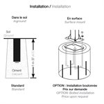 Structure complète de basketball, panneau en acier