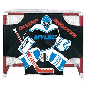 Vinyl target for hockey goal