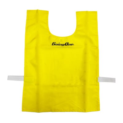 Dossard en nylon jaune avec élastique et velcro Going One® pour enfants