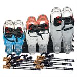 Set of 25 SNOWTREK® Snowshoes with Poles for High School