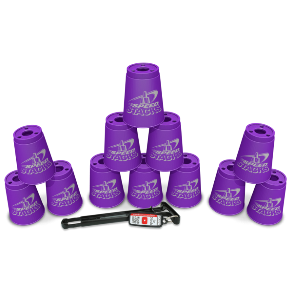 Set of 12 Speed Stacks cups, Purple