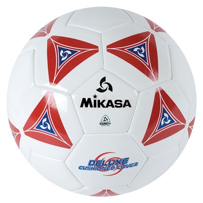 Ballon de soccer matelassé Mikasa® «Varsity Series» rouge