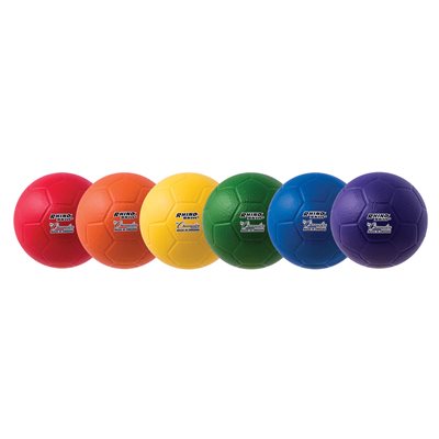 6 Foam soccer balls Speedskin cover, #3