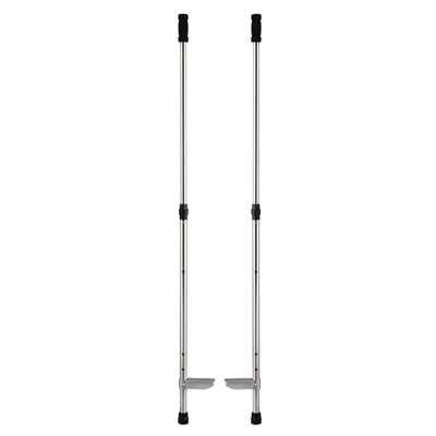 Pair of adjustable aluminum stilts