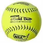 Balle de slo-pitch Gold Dot, 12"