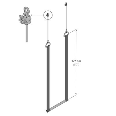 Trapeze for 10' climbing frame