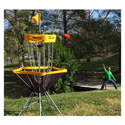 Panier de disc golf portatif