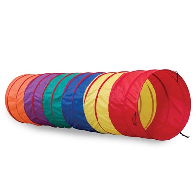 Méga tunnel rond en tissu avec attaches, 360 cm (144")