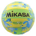 Ballon de mini-volleyball récréatif résistant à l'eau Mikasa® «Aqua Rally» jaune et vert