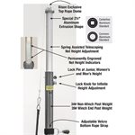 Aluminum Complete CENTERLINE ELITE Volleyball System