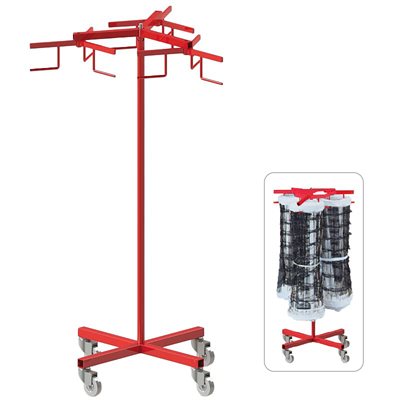 Steel Cart for Volleyball Nets, Capacity of 3 Nets, 51 x 28 x 28" (130 x 70 x 70 cm)