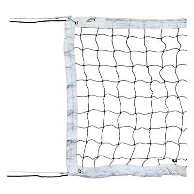 White Club Volleyball Net of 32' (9.75 m), with Nylon Cable of 40' (12 m)