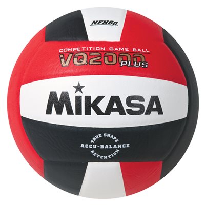 Red, Black and White Mikasa® «VQ2000 Series» Composite Competition Volleyball