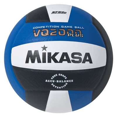 Royal Blue, Black and White Mikasa® «VQ2000 Series» Composite Competition Volleyball