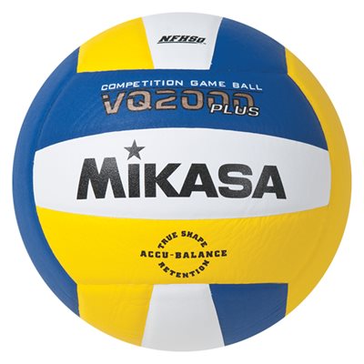 Royal Blue, Yellow and White Mikasa® «VQ2000 Series» Composite Competition Volleyball