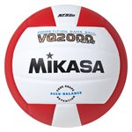 Ballon de volleyball de compétition en composite Mikasa® «VQ2000 Series» rouge et blanc